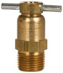 Eaton - Steel Internal Seat Drain Cock & Shutoff Valve - 3/8 Thread, 150 Max psi - Benchmark Tooling