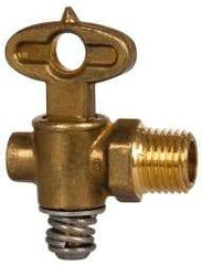 Eaton - Steel Drain Cock & Shutoff Valve - 1/4 Thread, 30 Max psi - Benchmark Tooling