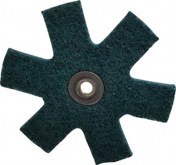 3M - 3" Diam Nonwoven Sanding Star - Very Fine Grade, Eyelet, 18,000 RPM - Benchmark Tooling