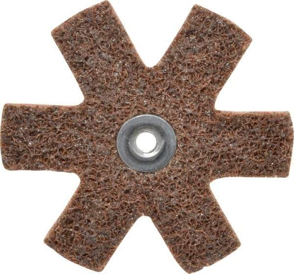 3M - 3" Diam Nonwoven Sanding Star - Coarse Grade, Eyelet, 18,000 RPM - Benchmark Tooling