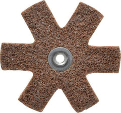 3M - 3" Diam Nonwoven Sanding Star - Coarse Grade, Eyelet, 18,000 RPM - Benchmark Tooling