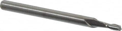 M.A. Ford - 5/64", 3/16" LOC, 1/8" Shank Diam, 1-1/2" OAL, 2 Flute, Solid Carbide Square End Mill - Single End, Uncoated, Spiral Flute, 30° Helix, Centercutting, Right Hand Cut, Right Hand Flute, Series 121 - Benchmark Tooling