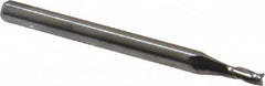 M.A. Ford - 5/64", 3/16" LOC, 1/8" Shank Diam, 1-1/2" OAL, 3 Flute, Solid Carbide Square End Mill - Single End, Uncoated, Spiral Flute, 30° Helix, Centercutting, Right Hand Cut, Right Hand Flute, Series 116 - Benchmark Tooling