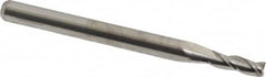 M.A. Ford - 3/32", 9/32" LOC, 1/8" Shank Diam, 1-1/2" OAL, 3 Flute, Solid Carbide Square End Mill - Single End, Uncoated, Spiral Flute, 30° Helix, Centercutting, Right Hand Cut, Right Hand Flute, Series 116 - Benchmark Tooling