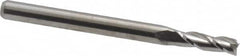 M.A. Ford - 7/64", 3/8" LOC, 1/8" Shank Diam, 1-1/2" OAL, 3 Flute, Solid Carbide Square End Mill - Single End, Uncoated, Spiral Flute, 30° Helix, Centercutting, Right Hand Cut, Right Hand Flute, Series 116 - Benchmark Tooling