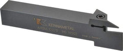 Kennametal - External Thread, 0.67" Max Depth of Cut, 0.079" Min Groove Width, 5" OAL, Left Hand Indexable Grooving Cutoff Toolholder - 3/4" Shank Height x 3/4" Shank Width, A4..02.. Insert Style, A4SM Toolholder Style, Series A4 - Benchmark Tooling