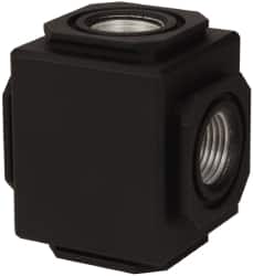 Norgren - Aluminum FRL Manifolding Block - Use with Compact Compressed Air Filters - Benchmark Tooling