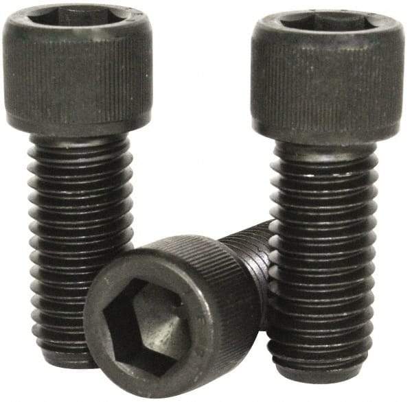 Value Collection - #4-40 UNC Hex Socket Drive, Socket Cap Screw - Alloy Steel, Black Oxide Finish, Fully Threaded, 3/8" Length Under Head - Benchmark Tooling