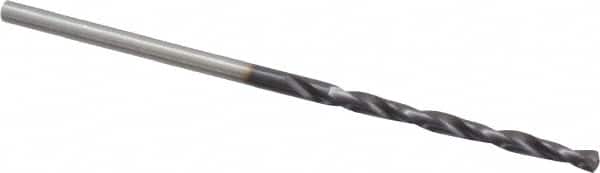 Chicago-Latrobe - #49 135° High Speed Steel Jobber Drill - TiAlN Finish, Right Hand Cut, Spiral Flute, Straight Shank, 2" OAL, Split Point - Benchmark Tooling