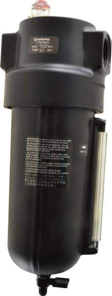 Norgren - 1 NPT Port, 250 Max psi, Heavy-Duty Lubricator - Metal Bowl with Sight Glass, Aluminum Body, 275 CFM, 175°F Max, 4-1/2" Wide x 12.43" High - Benchmark Tooling