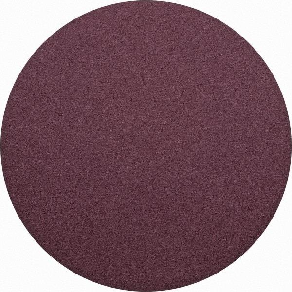 3M - 24" Diam, 50 Grit Aluminum Oxide Adhesive PSA Disc - Coarse Grade, X Weighted Cloth Backing, For Bench Top Motors, Random Orbital Sanders - Benchmark Tooling