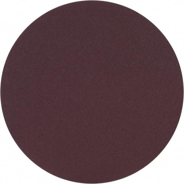 3M - 24" Diam, 60 Grit Aluminum Oxide Adhesive PSA Disc - Medium Grade, X Weighted Cloth Backing, For Bench Top Motors, Random Orbital Sanders - Benchmark Tooling