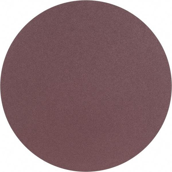 3M - 24" Diam, 80 Grit Aluminum Oxide Adhesive PSA Disc - Medium Grade, X Weighted Cloth Backing, For Bench Top Motors, Random Orbital Sanders - Benchmark Tooling
