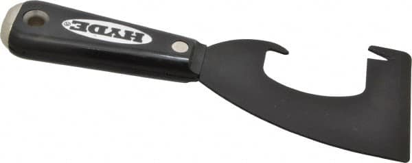 Hyde Tools - Stiff Carbon Steel 1-Edge Scraper - 3" Blade Width x 4-1/2" Blade Length, Nylon Handle - Benchmark Tooling