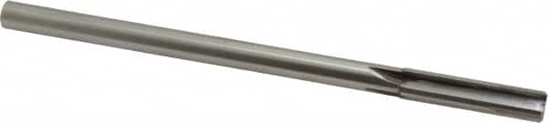Made in USA - 7/16" Carbide-Tipped 4 Flute Chucking Reamer - Straight Flute, 3/8" Straight Shank, 1-3/4" Flute Length, 7" OAL - Benchmark Tooling