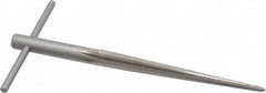 Alvord Polk - 3/8" Diam, 1/8" Small End Diam, 11/32" Diam T-Handle Shank, 3-5/8" Flute, Repairman's Reamer - Straight Flute, 5-9/16" OAL, Right Hand Cut, High Speed Steel - Benchmark Tooling