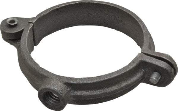 Empire - 2" Pipe, 3/8" Rod, Malleable Iron Split Ring Hanger - Black, 180 Lb Capacity - Benchmark Tooling