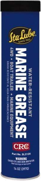 CRC - 14 oz Cartridge Aluminum Complex Gel Paste Grease - Blue, Nonflammable, 325°F Max Temp, NLGIG 2, - Benchmark Tooling