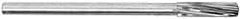 Alvord Polk - 5/64" High Speed Steel 4 Flute Chucking Reamer - Spiral Flute, 0.072" Straight Shank, 3/4" Flute Length, 3" OAL - Benchmark Tooling