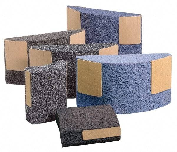 Norton - 11-1/4" Wide x 6" High x 2-1/4" Thick Grinding Segment - Aluminum Oxide, 30 Grit, Hardness F, Blue Print No. ME30777 - Benchmark Tooling