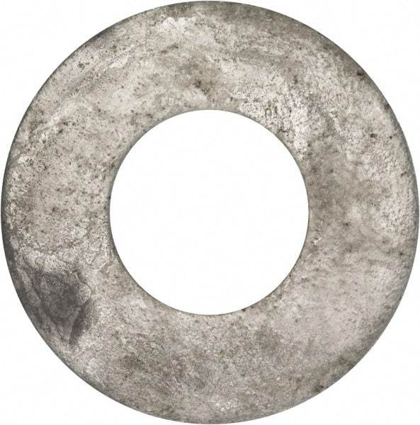 Value Collection - 1-1/2" Screw, Grade 2 Steel USS Flat Washer - 1.615" ID x 3.545" OD, 0.213" Thick, Galvanized Finish - Benchmark Tooling