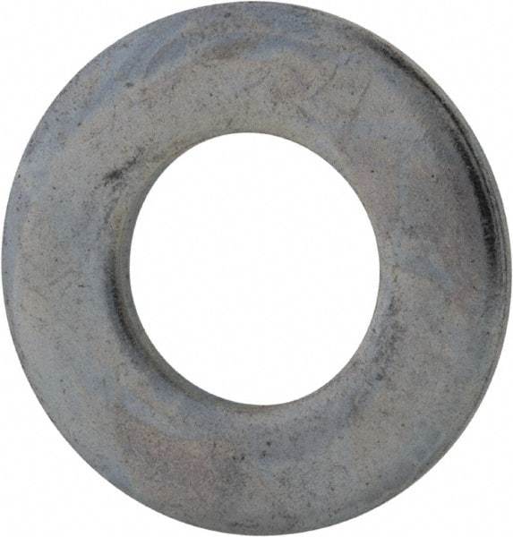 Value Collection - 7/16" Screw, Grade 2 Steel SAE Flat Washer - 15/32" ID x 59/64" OD, 0.08" Thick, Zinc-Plated Finish - Benchmark Tooling