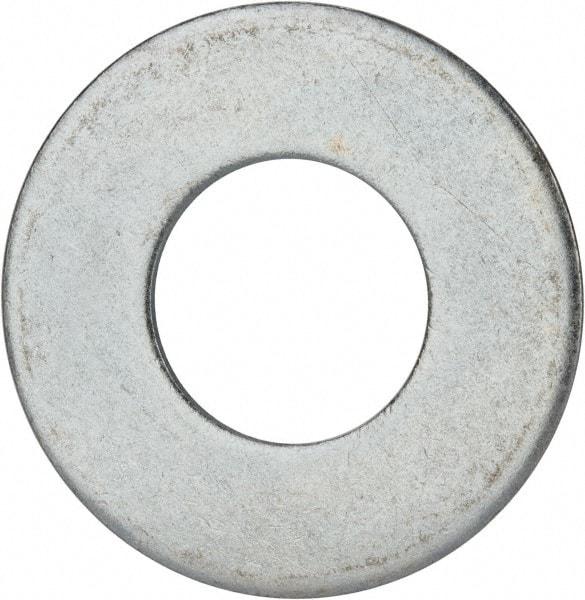 Value Collection - 1-3/4" Screw, Grade 2 Steel USS Flat Washer - 1.865" ID x 4.045" OD, 0.213" Thick, Zinc-Plated Finish - Benchmark Tooling