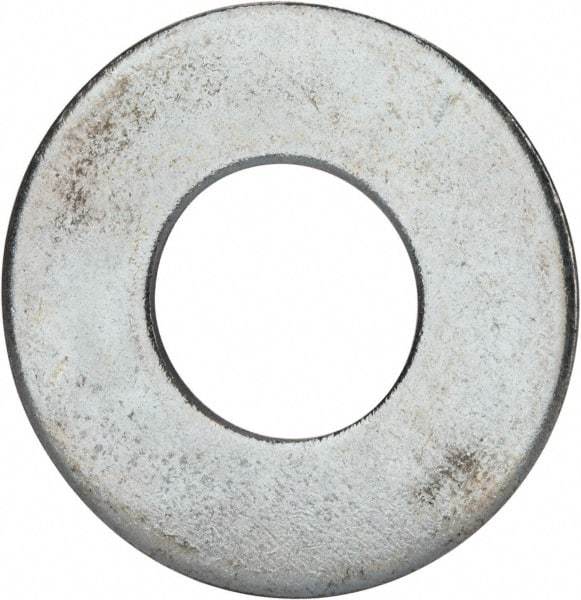 Value Collection - 1-1/2" Screw, Grade 2 Steel USS Flat Washer - 1.615" ID x 3.545" OD, 0.213" Thick, Zinc-Plated Finish - Benchmark Tooling