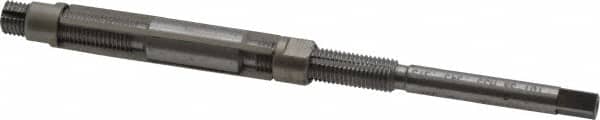 Made in USA - Size 5/A, Straight Shank Hand Adjustable Reamer - 4-3/8" OAL, Right Hand Cut, 4 Blades, High Speed Steel, Bright Finish - Benchmark Tooling
