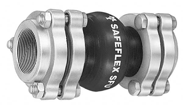 Mason Ind. - 2" Pipe, EPDM Single Arch Pipe Expansion Joint - 8" Long, 3/8" Extension, 3/4" Compression, 250 Max psi, Sweated - Benchmark Tooling