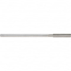 Made in USA - 3/8" High Speed Steel 6 Flute Chucking Reamer - Straight Flute, 0.3105" Straight Shank, 1-3/4" Flute Length, 7" OAL - Benchmark Tooling