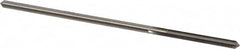 Made in USA - 3.5mm High Speed Steel 4 Flute Chucking Reamer - Straight Flute, 0.135" Straight Shank, 1" Flute Length, 4" OAL - Benchmark Tooling