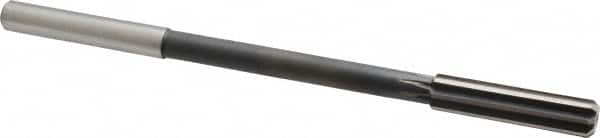Interstate - 7/16" High Speed Steel Chucking Reamer - Straight Flute, 0.373" Straight Shank, 1-3/4" Flute Length, 7" OAL - Benchmark Tooling