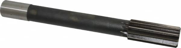 Interstate - 1-7/16" High Speed Steel Chucking Reamer - Straight Flute, 1-1/4" Straight Shank, 3-1/2" Flute Length, 12-1/2" OAL - Benchmark Tooling