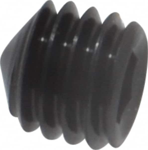 Value Collection - #10-32 UNF, 3/16" OAL, Cone Point Set Screw - Grade 8 Alloy Steel, 3/32" Key - Benchmark Tooling
