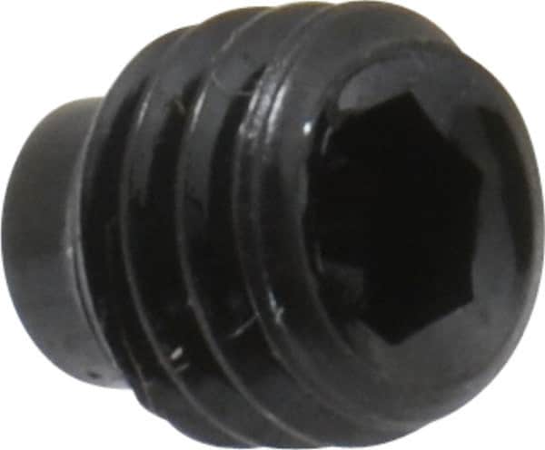 Value Collection - #10-32 UNF, 3/16" OAL, Half Dog Point Set Screw - Grade 8 Alloy Steel, 3/32" Key - Benchmark Tooling