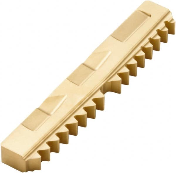 Seco - 14 TPI, External Thread, BSPT Standard, R396.19 F30M Grade Thread Mill Insert - Carbide, TiAlN/TiN Coating - Benchmark Tooling