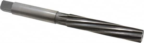 Made in USA - 3/4" Diam, Straight Shank, 4-3/16" Flute, Hand Reamer - Benchmark Tooling