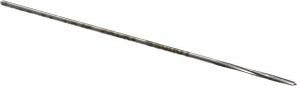 Made in USA - 3/64" High Speed Steel 4 Flute Chucking Reamer - Spiral Flute, 0.0455" Straight Shank, 1/2" Flute Length, 2-1/2" OAL - Benchmark Tooling