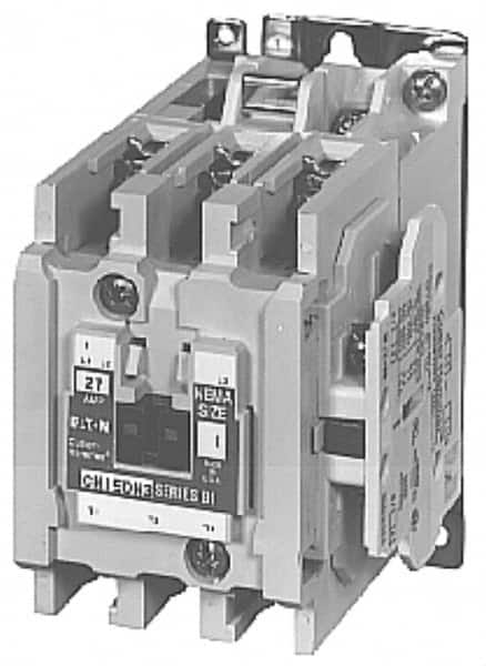 Eaton Cutler-Hammer - 3 Pole, 110 VAC at 50 Hz, 120 VAC at 60 Hz and 600 Volt, 90 Continuous Amp, 1 hp, Open NEMA Combination Starter - ABS Type Approved, cUL Listed, NEMA ICS 2-1993, UL Listed - Benchmark Tooling