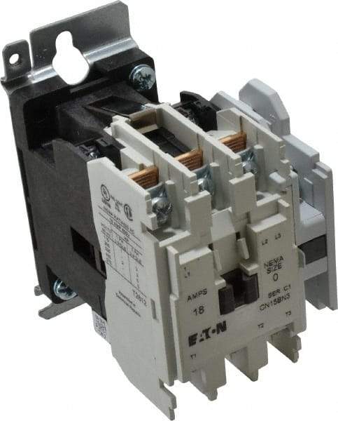 Eaton Cutler-Hammer - 3 Pole, 110 VAC at 50 Hz, 120 VAC at 60 Hz and 600 Volt, 18 Continuous Amp, 1 hp, Open NEMA Combination Starter - ABS Type Approved, cUL Listed, NEMA ICS 2-1993, UL Listed - Benchmark Tooling