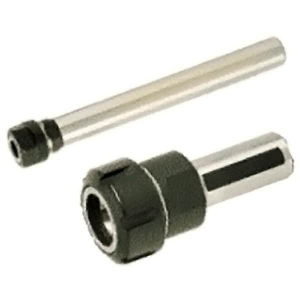 Iscar - 1mm to 16mm Capacity, 46mm Projection, Straight Shank, ER25 Collet Chuck - 96mm OAL, 25mm Shank Diam - Exact Industrial Supply