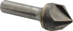 Hertel - 1" Head Diam, 1/2" Shank Diam, 3 Flute 90° Solid Carbide Countersink - Benchmark Tooling