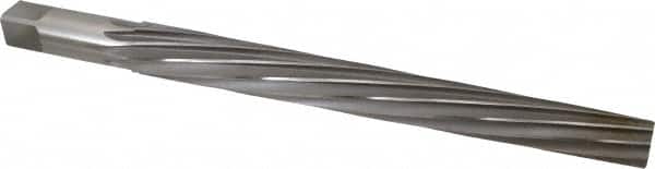 Interstate - #14 Pin, 1.542" Diam, 1-1/4" Small End, 1-1/2" Diam Straight Shank, 14" Flute, Taper Pin Reamer - Benchmark Tooling