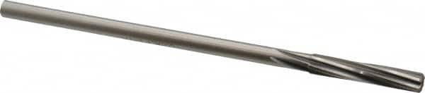 Made in USA - 9/32" Cobalt 6 Flute Chucking Reamer - Spiral Flute, 1/4" Straight Shank, 1-1/2" Flute Length, 6" OAL - Benchmark Tooling