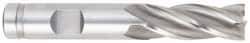 OSG - 5/8", 5/8" LOC, 5/8" Shank Diam, 2-3/4" OAL, 4 Flute, Cobalt Square End Mill - Single End, TiCN Finish, Spiral Flute, 30° Helix, Centercutting, Right Hand Cut, Right Hand Flute, Series 541 - Benchmark Tooling