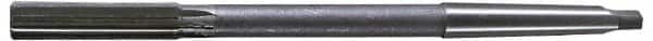 Interstate - 19/32" High Speed Steel Chucking Reamer - Straight Flute, 1MT Morse Taper Shank, 2" Flute Length, 8" OAL - Benchmark Tooling