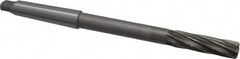Interstate - 5/8" High Speed Steel 8 Flute Chucking Reamer - Spiral Flute, 1MT Morse Taper Shank, 2-1/4" Flute Length, 9" OAL - Benchmark Tooling