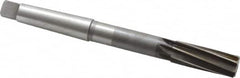 Interstate - 15/16" High Speed Steel 8 Flute Chucking Reamer - Spiral Flute, 3MT Morse Taper Shank, 2-5/8" Flute Length, 10" OAL - Benchmark Tooling