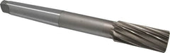 Interstate - 1-7/16" High Speed Steel 10 Flute Chucking Reamer - Spiral Flute, 4MT Morse Taper Shank, 3-1/4" Flute Length, 12" OAL - Benchmark Tooling